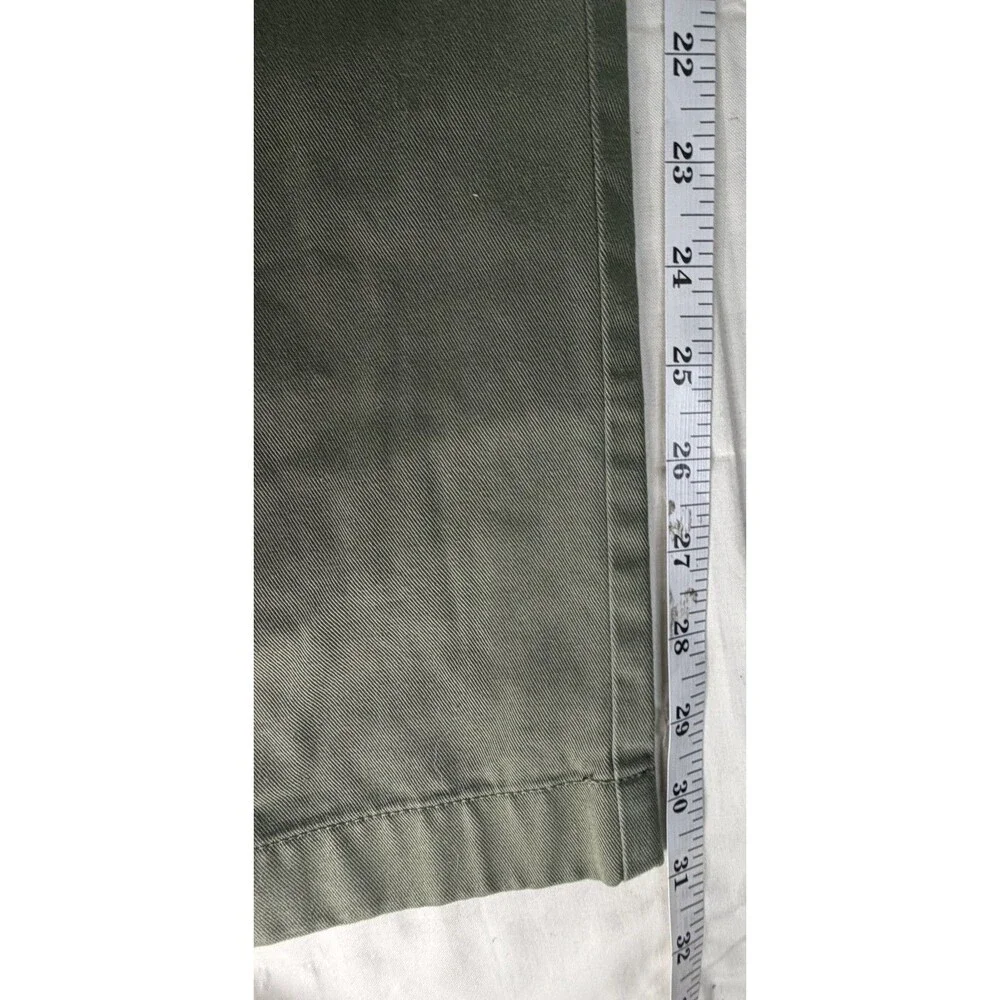 J.Crew The Driggs Chino Pants Men's 32x32 Olive Green Slim Fit Casual